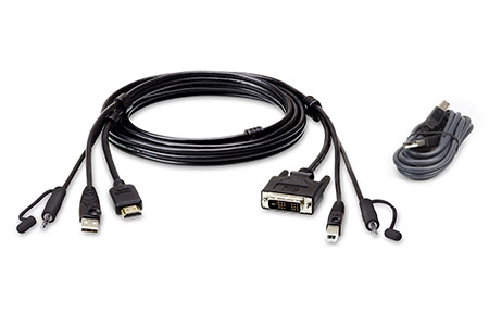 Sada kabelů pro Secure KVM, (USB + HDMI -> DVI-D + audio, USB) , 1,8m (2L-7D02DHX2)