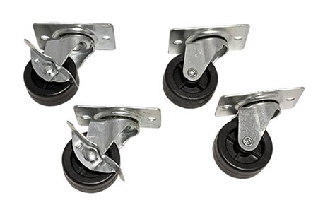 Sada koleček pro rozvaděče Basic Plus, 80 kg, 4ks