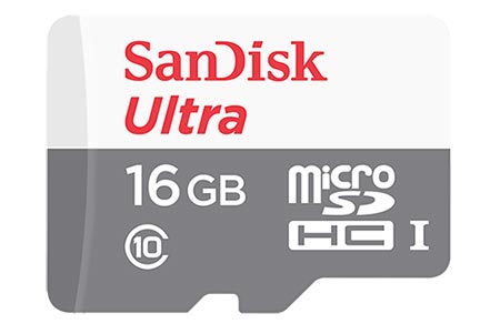 SANDISK Paměťová karta microSDHC, 16GB, class 10 UHS-I