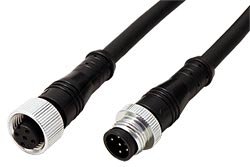 Silverline prodlužovací kabel M12 5pin (M) - 5pin (F), kód A, 2m, PUR