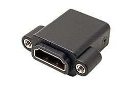 Spojka HDMI F - F, 4K, montáž do panelu, zlacené konektory