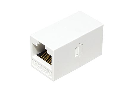 Spojka RJ45 kat. 6a, nestíněná, bílá