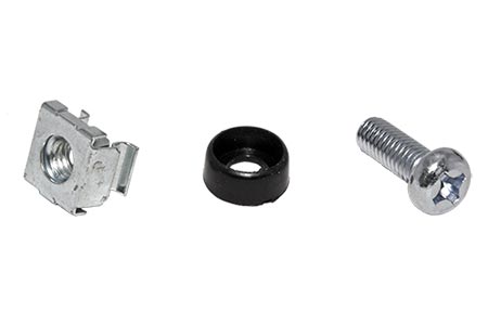 Šroub M6 + podložka + matice pro rozvaděče, 20ks