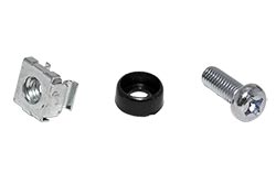 Šroub M6 + podložka + matice pro rozvaděče, 20ks