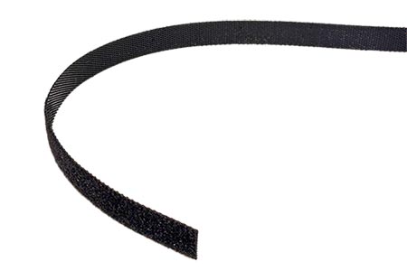 Stahovací páska 10mm, suchý zip, 25m, černá