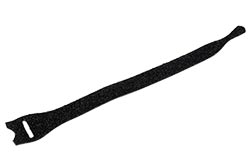 Stahovací páska 12mm, suchý zip, 20cm, 6ks, černá