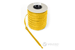 Stahovací páska 13mm, suchý zip, 20cm, 750ks, žlutá