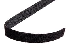 Stahovácí páska 15mm, suchý zip, 10m, černá