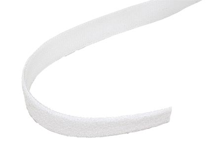Stahovací páska 16mm, suchý zip, 10m, bílá