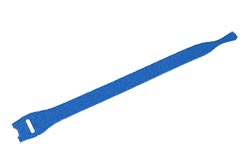 Stahovací páska 20mm, suchý zip, 20cm, 100ks, modrá