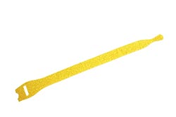 Stahovací páska 20mm, suchý zip, 20cm, 100ks, žlutá