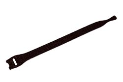 Stahovací páska 20mm, suchý zip, 20cm, 10ks, černá