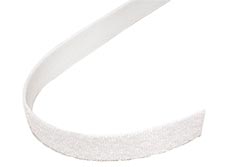 Stahovací páska 20mm, suchý zip,  25m, bílá