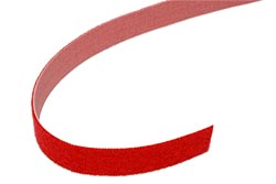 Stahovací páska 20mm, suchý zip, 25m, červená