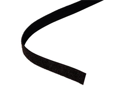 Stahovací páska 20mm, suchý zip, 5m, černá