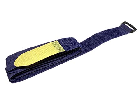 Stahovací páska 25mm, suchý zip, 92cm, 2ks, modrá
