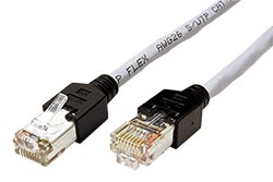 STP patchkabel kat. 5e, CU 5502 flex PVC, TM11, 15m, šedý