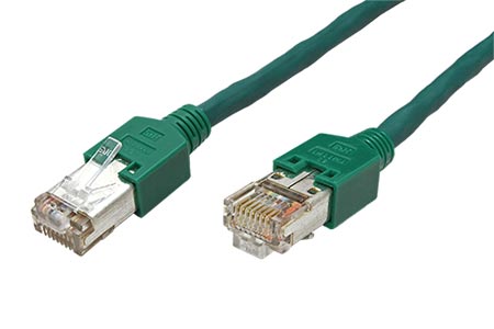 STP Patchkabel kat. 5e, CU 5502 flex PVC, TM11, 15m, zelený