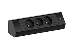 Systém CASIA 2 S, 3x zásuvka CZ, černá  (932.101)