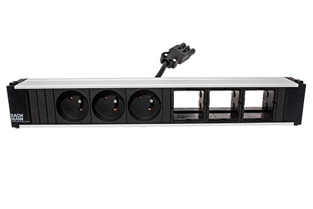 Systém CONI, box pro 6 modulů, 3x zásuvka CZ, 3x volné (912.012)