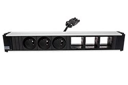 Systém CONI, box pro 6 modulů, 3x zásuvka CZ, 3x volné (912.012)