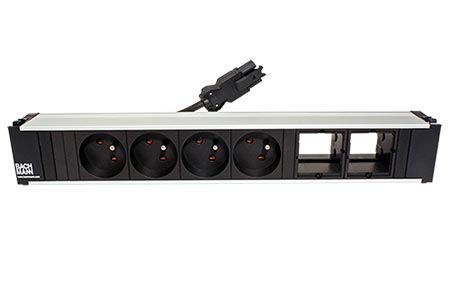 Systém CONI, box pro 6 modulů, 4x zásuvka CZ, 2x volné (912.013)