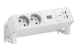 Systém DESK 2, 2x zásuvka CZ, zdroj 45W (2x USB C), bílý (BM0022080)
