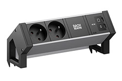 Systém DESK 2, 2x zásuvka CZ, zdroj 45W (2x USB C), černý (BM0022088)