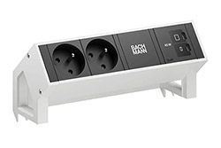 Systém DESK 2, 2x zásuvka CZ, zdroj 45W (2x USB C), kabel 0,2m GST18(M), bílý (BM0022069)