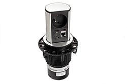 Systém Elevator, 1x zásuvka CZ, 1x HDMI, 1x RJ45 kat.6a, stříbrný (928.0101)
