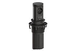 Systém Elevator 2, 1x zásuvka CZ, 2x USB C 45W, kabel 0,5m GST18, černý (BM0020581)