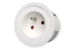 Systém PIX, 1x zásuvka CZ, bílá, 2m