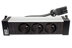 Systém POWER FRAME, box pro 3 moduly, 3x zásuvka CZ (317.102)