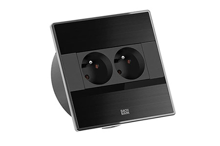 Systém SENSE, 2x zásuvka CZ, kabel 2m CEE 7/7, černý (BM0016212)