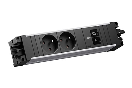 Systém STEP ALU, 2x zásuvka CZ , zdroj 65W (2x USB C) , GST18(M) - 2x CEE 7/5(F) - GST18(F) (BM0022984)