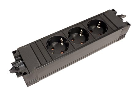 Systém STEP BASE 3x zásuvka DE, GST18(M) - 3x CEE 7/3(F) - GST18(F) (336.600)