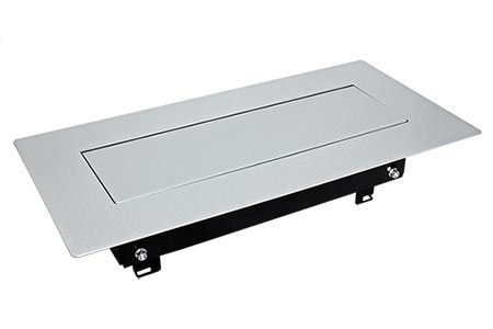 Systém TOP FRAME, krátký rám s krytem (4 moduly), symetrický, stříbrný (925.800)