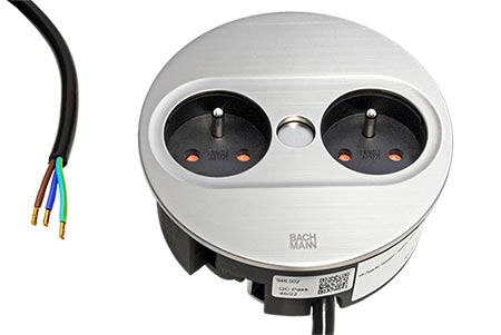 Systém TWIST 2, 2x zásuvka CZ, stříbrný (946.002)