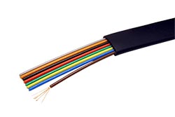 Telefonní kabel 8 žil, černý, CCA, AWG28, 100m