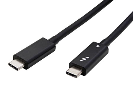 Thunderbolt 4 kabel, USB C(M) - USB C(M), 40Gb/s, PD 100W, aktivní, černý, 2m