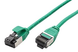 U/FTP patchkabel kat. 8, tenký, LSOH, 0,15m, zelený