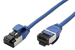 U/FTP patchkabel kat. 8, tenký, LSOH, 2m, modrý