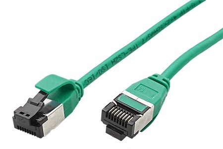 U/FTP patchkabel kat. 8, tenký, LSOH, 2m, zelený