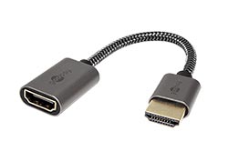 Ultra High Speed HDMI kabelová redukce, 8K@60Hz, HDMI M - HDMI F, 10cm