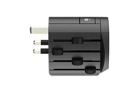 Univerzální cestovní adaptér "Alpha", černý