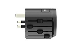 Univerzální cestovní adaptér "Alpha", černý