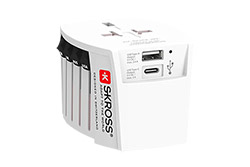 Univerzální cestovní adaptér "MUV USB AC", USB A + C