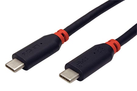 USB 10Gbps (3.2 gen 2) kabel USB C(M) - USB C(M), PD 100W, 1,5m, černý
