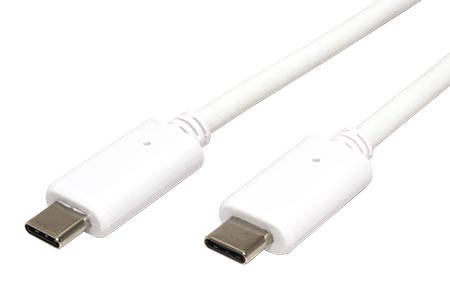 USB 10Gbps (3.2 gen 2) kabel USB C(M) - USB C(M), PD 60W, 1m, bílý