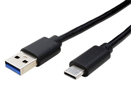 USB 10Gbps kabel USB3.0 A(M) - USB C(M), 2m, černý